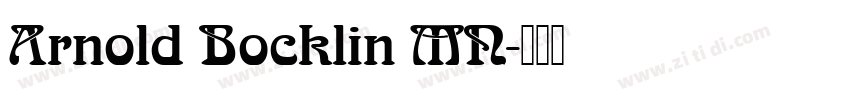 Arnold Bocklin MN字体转换